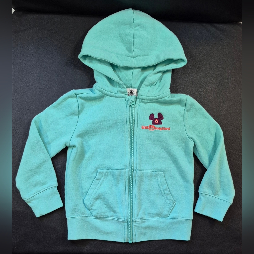 Disney Teal Hoodie with Embroidered Design